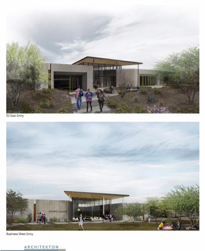 Image of renderings of Scottsdale Community College's new building for Indigenous Scholars Institute 