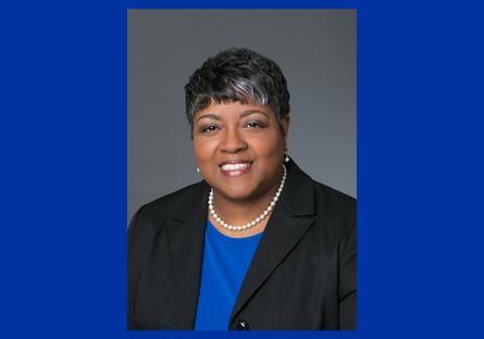 Image of Dr. Tiffany Hunter with a blue background