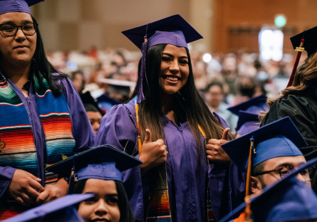 An image of students attending the 2022 Hispanic Convocation ceremony