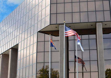 Exterior image of the Maricopa County Community College District office building