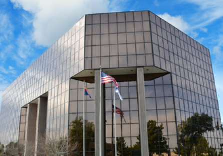 Exterior image of the Maricopa County Community College District office building